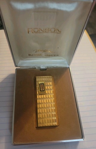 Vintage gold plated ronson - gold,
